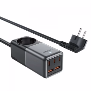 Laadija Acefast Z2 GaN must 75W (3xPD / 2xQC3.0 / 1xAC)