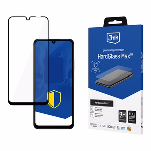 Tugevdatud täispinnaga karastatud klaas 3mk HardGlass Max Black Xiaomi Redmi 14C / Poco C75 / Redmi A4 5G jaoks