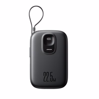 Joyroom JR-PBF17 22.5W 10000mAh Powerbank sisseehitatud USB-C kaabliga + 0.25cm USB-C kaabel - must