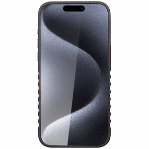 Audi Genuine Leather case with MagSafe for iPhone 15 Pro Max - black and red