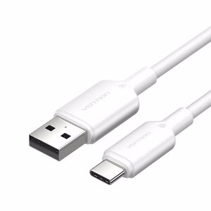 USB 2.0 A to USB-C 3A kaabel Vention CTQWF 1M (valge)