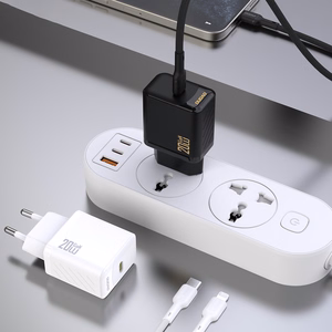 Dudao A26LEU PD 20W GaN USB-C seinalaadija USB-C to Lightning kaabliga - must