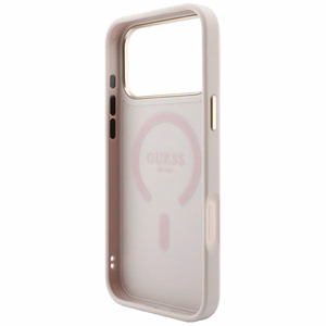 Guess Embossed 4G Classic MagSafe ümbris mudelile iPhone 17 Pro / 18 Pro – värv: roosa