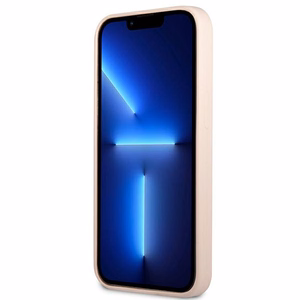 Guess GUHCP13XSLTGP iPhone 13 Pro Max 6.7" roosa/roosa kõvakaaneline silikoonist kolmnurkne ümbris