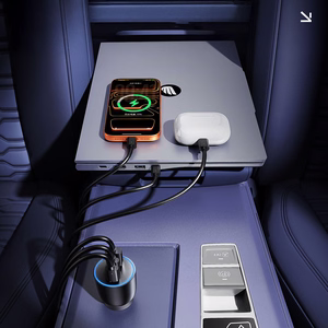 Orico PowerLink 165W USB-A + 2x USB-C autolaadija - must