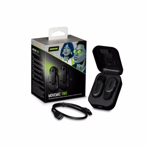 Shure MoveMic Two MV-TWO-Z6 – kahe kanaliga juhtmevabade lavaliermikrofonide komplekt