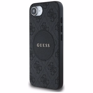Guess 4G Circle Classic Logo MagSafe ümbris jaoks iPhone 16e - must