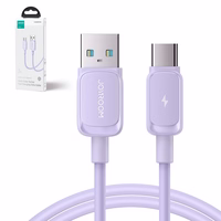 Joyroom Multi-Color Series A14 USB-A / USB-C 3A Kaabel 1.2m - Purple