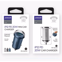 Autolaadija Joyroom "C-A45" Hall (1xUSB / 1xUSB-C / 20W)