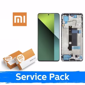 LCD ekraan ühilduv Xiaomi Redmi Note 13 Pro 5G / Poco X6 5G raamiga / Aurora Purple (Coral Purple) / (Service Pack)