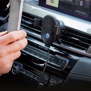 Smartphone hoidja koos induktiivne laadija SBS TESUPWIR10CLIPSTG 10W - must