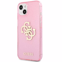 Guess GUHCP13SPCUGL4GPI iPhone 13 mini 5,4" roosa/roosa hard ümbris Glitter 4G Big Logo