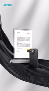 Benks Montage Magnetic Armor Pro Kevlar Ümbris Metal Frame 600D+1500D (MF65) jaoks Iphone 16 Pro must (Camera Control Button)