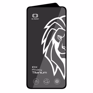 Закалённое стекло Tel Protect 10X Privacy Titanium для Samsung Galaxy S25/S24 (с разблокировкой по отпечатку)