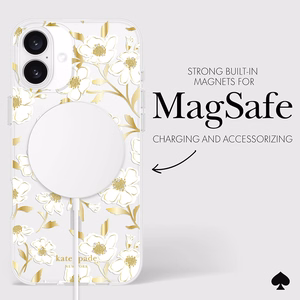 Kate Spade New York Protective Gems MagSafe - Case for iPhone 16 Plus (Sunshine Floral)