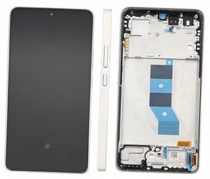 LCD screen Xiaomi Poco M7 Pro 5G koos touch screen koos frame Hõbedane original (service pack)