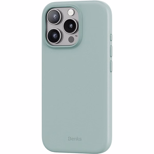 Benks Magnetic Vita Pro силиконовый Чехол для Iphone 16 Pro зелёный