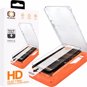 Tel Protect Dust-Free Easy Fit HD Titan закаленное стекло для Iphone 17 Pro Max черное