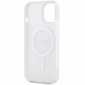 DKNY IML Mono & Stripe MagSafe ümbris jaoks iPhone 15 / 14 / 13 - roosa