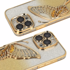 Tel Protect Butterfly Water Ümbris jaoks Iphone 16e kuldne