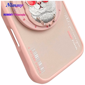 Nimmy Glasses Cool Cat MagSafe Ümbris jaoks iPhone 16 - Roosa