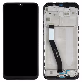 LCD screen Xiaomi Redmi 9 koos touch screen koos frame Must ORG