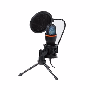 Condenser Mikrofon Kunst koos membrane, standing, illuminated statiiv AC-02 must