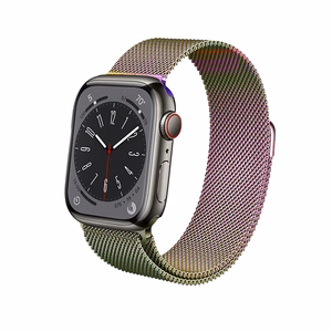 Crong Milano Steel roostevabast terasest rihm Apple Watch 38 / 40 / 41 / 42 mm kellale, sillerdav