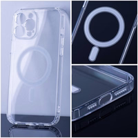 CLEAR MAG ÜMBRIS with camera protection compatible with MagSafe jaoks IPHONE 15 PRO läbipaistev
