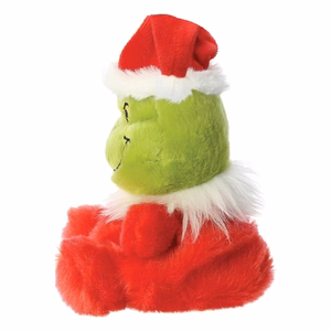 Grinch Palm Pals keskkonnahoidlik istuv jõuluvana kostüümis plüüslelu, 13 cm