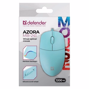 Defender Azora MB-241 проводная мышь RF мятная 1200 DPI 3 кнопки