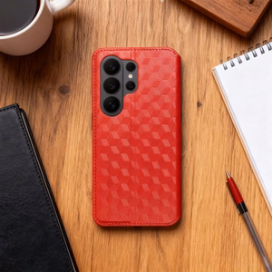 Klappümbris Oppo Reno 15 Pro 5G Cubic Book, punane