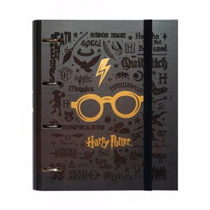 Harry Potter A4 kaust 4 rõnga ja kummipaelaga