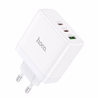 Phone Laadija Hoco 2 x USB C + USB A GaN QC PD 65W N30 valge