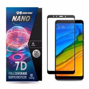 Crong 7D Nano Flexible Glass 9H hübriidne ekraaniklaas seadmele Xiaomi Redmi 5