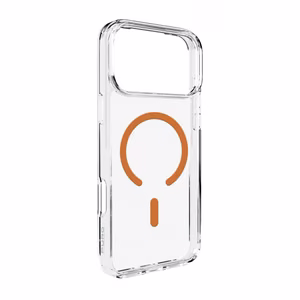 Puro Lite Mag TPU+PC Ümbris Compatible with MagSafe jaoks iPhone 17 Pro - Läbipaistev with Oranž Ring