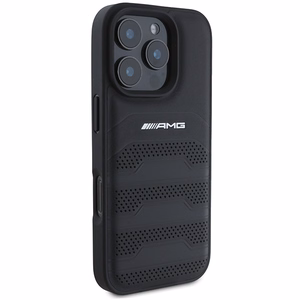 AMG Leather Debossed Lines must Logo iPhone 16 Pro Max Ümbris - must