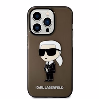 Karl Lagerfeld Ikonik Karl ümbris jaoks iPhone 14 Pro Max - must