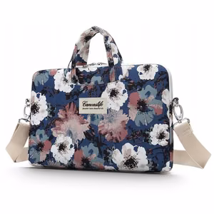 Canvaslife Briefcase 15-16'' Laptop Kott - tumesinine sinine ja valge