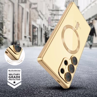 Tech-Protect MagFlex MagSafe Ümbris jaoks Samsung Galaxy S25 Ultra - läbipaistev kuldne