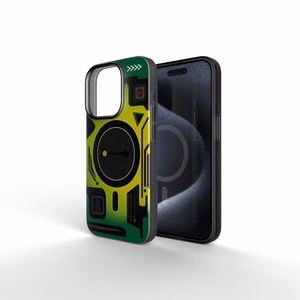 Ümbris jaoks iPhone 16 PRO MAX Forcell F-Protect Levels Dual Layer 4D technology compatible with Magsafe Military Drop-Test cyber roheline