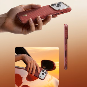 Benks ArmorGrid Edge X9 Air Navigator Kevlar-ümbris (C.K.FL.AP.RD.X070) iPhone 18 Pro Max/17 Pro Max telefonile, punane (Sawy Red)