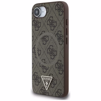 GUESS ümbris jaoks IPHONE 16e (SE 4 2025) compatible with MagSafe GUHMPSE4P4TDPW (PU 4G RingTriangle Logo) brown