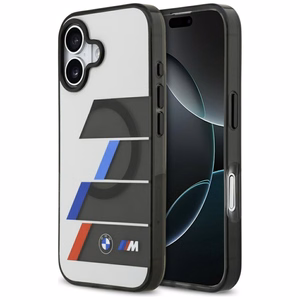 BMW M IML Metal Buttons Tricolor Lines MagSafe Ümbris jaoks iPhone 17 - hall