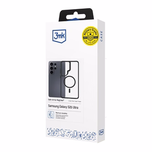 3mk Satin Armor MagCase for Samsung Galaxy S26 Ultra - läbipaistev must