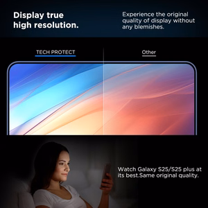 Tech-Protect Quick Set+ Tempered Glass for Samsung Galaxy S25+ - Transparent