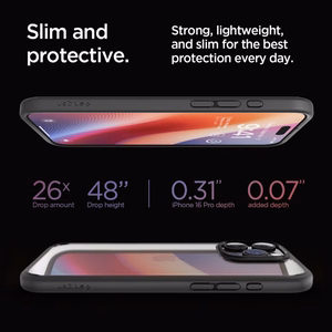 SPIGEN ümbris ULTRA HYBRID jaoks IPHONE 16 Pro matte must