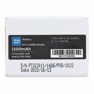 Aku jaoks Nokia 3310 / 3510 1200 mAh Sinine Star
