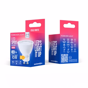 Forever Light LED Bulb GU10 38° 1.5W 142lm 6000K class E