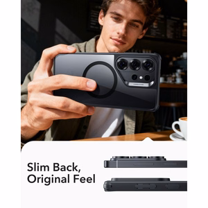 ESR Classic hübriid MagSafe ümbris Samsung Galaxy S26 Ultra jaoks - läbipaistev must